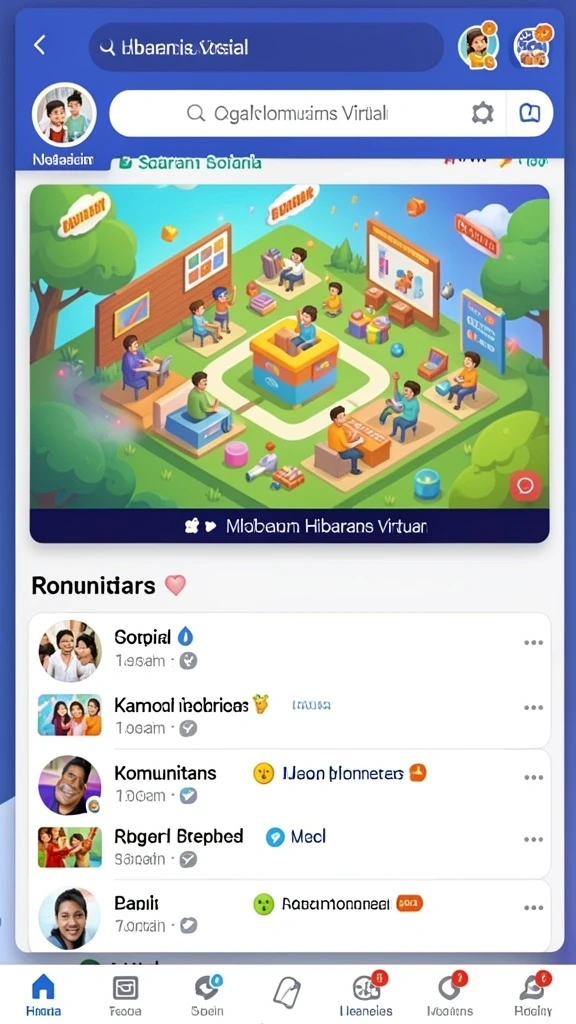 Tampilan karakter unik di dalam game.