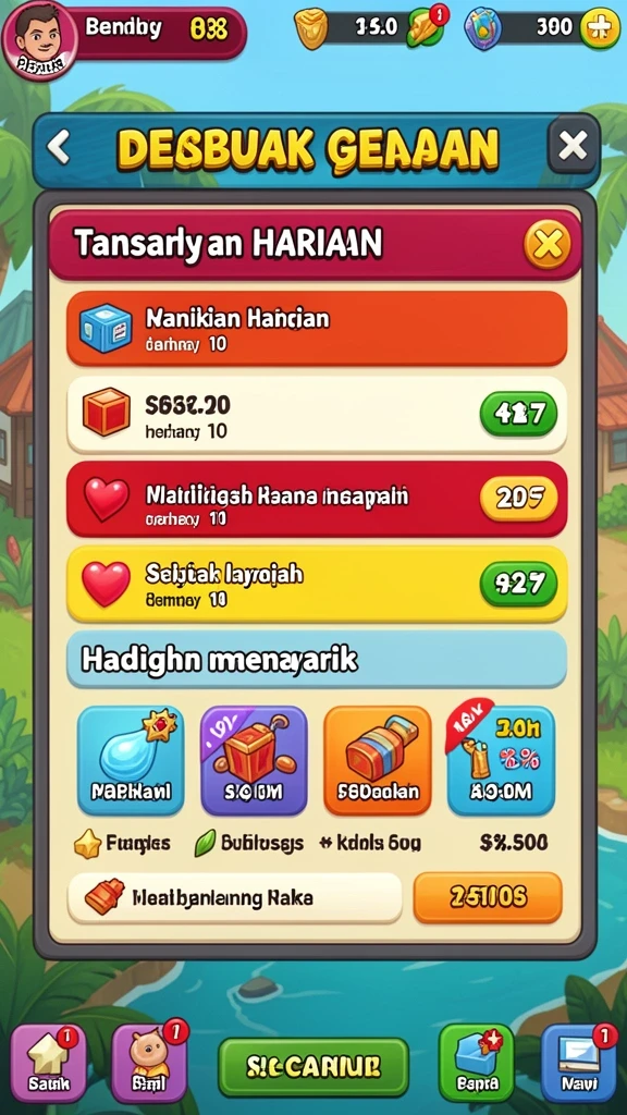 Tampilan antarmuka yang menarik dan mudah digunakan.
