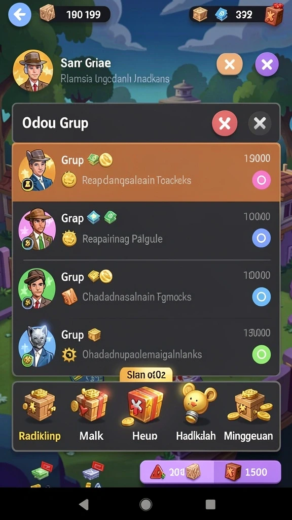 Gambaran salah satu level menantang yang memikat.