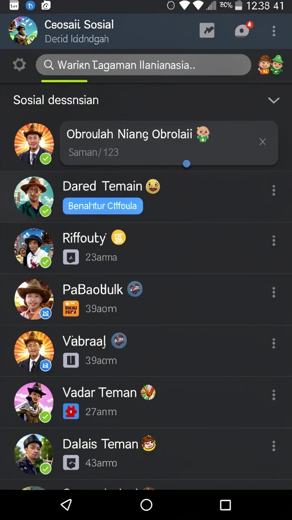 Tampilan menu utama aplikasi 8SVIP yang menarik.