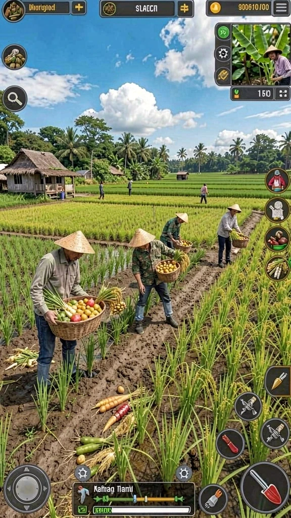 Berbagai karakter dan mode permainan yang tersedia.