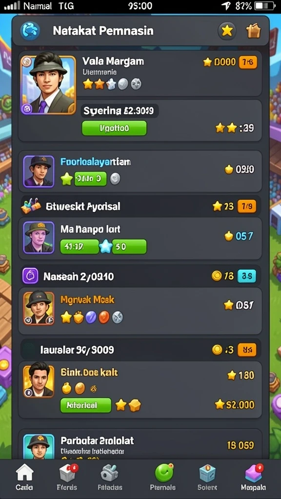 Screenshot dari event menarik di dalam game CEMARA77.