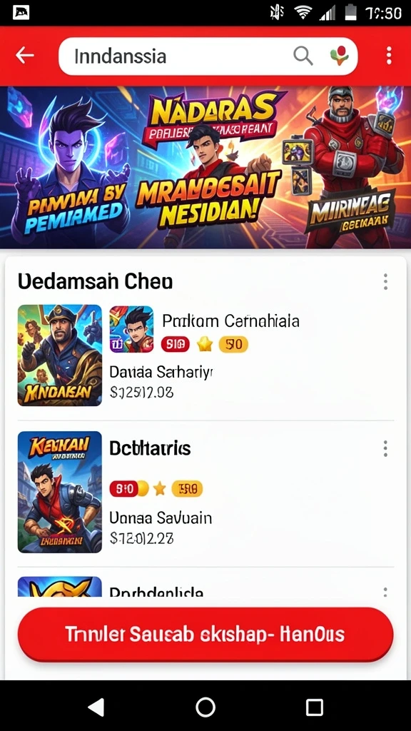 Tampilan awal yang menarik dan dinamis.