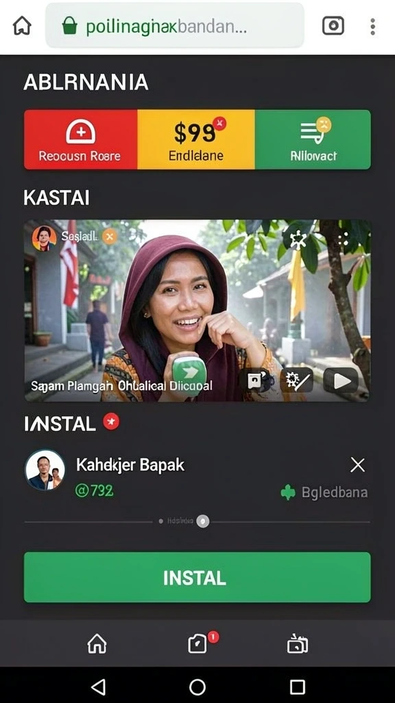 Tampilan antarmuka yang user-friendly dan menarik.