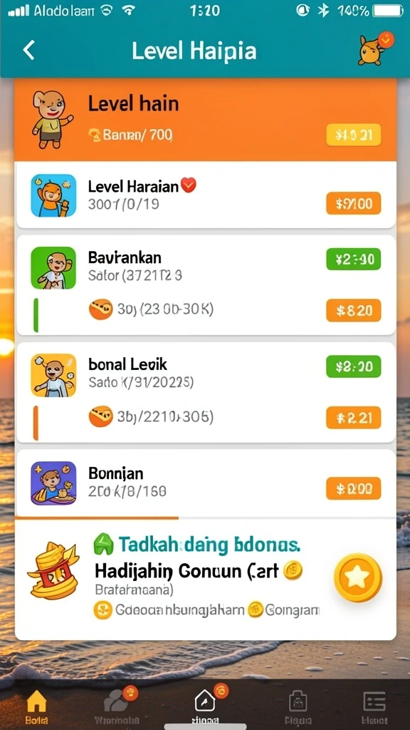 Tampilan menarik dari permainan yang membuat betah.