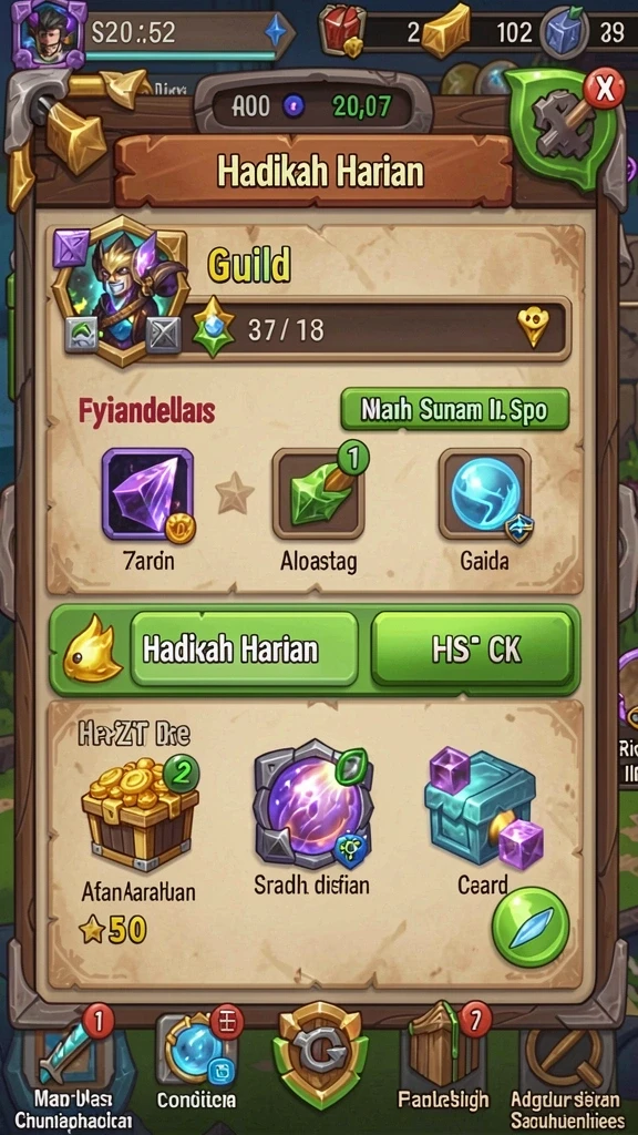 Screenshot karakter kustomisasi yang beragam dan unik.
