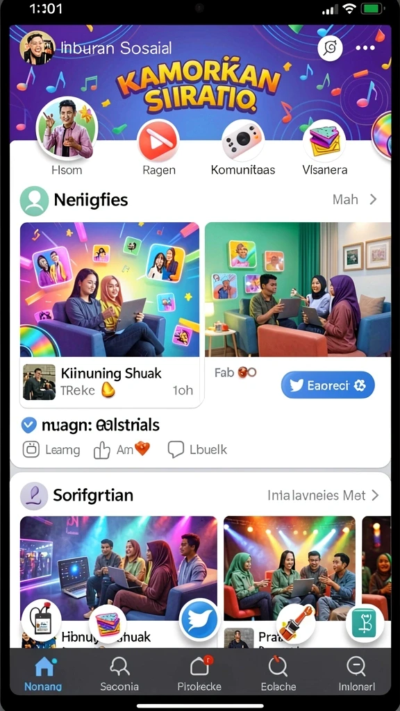 Visual lingkungan yang memukau dan detail.