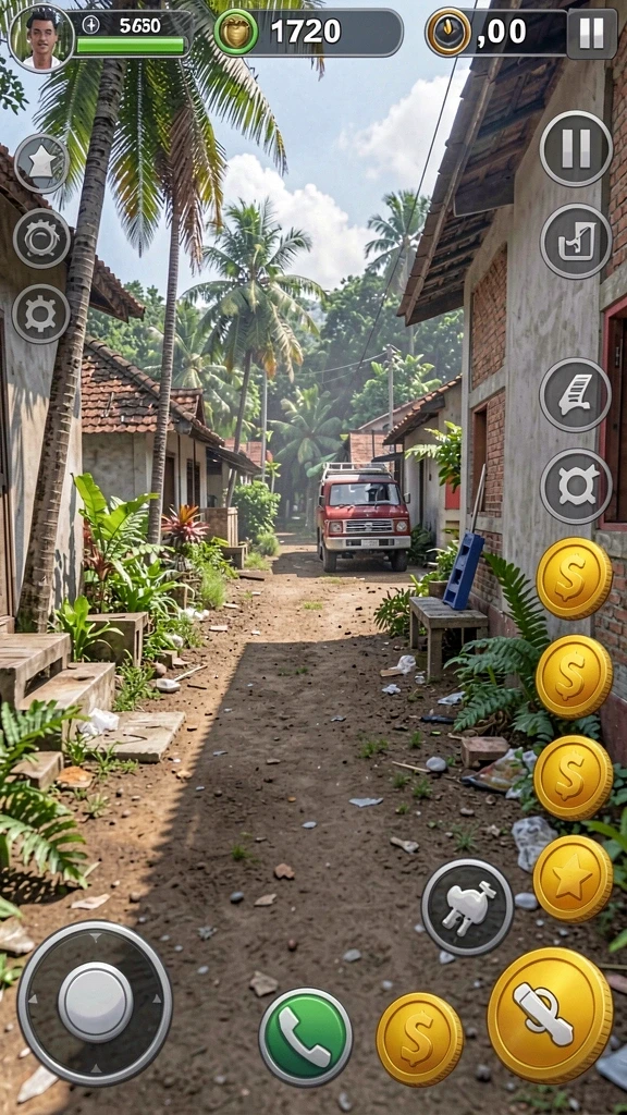 Tampilan awal game ORCA128 yang memukau.