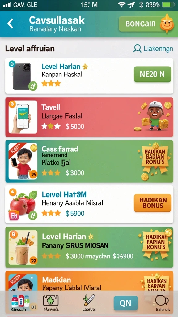 Upgrade karakter untuk peningkatan kemampuan maksimal.