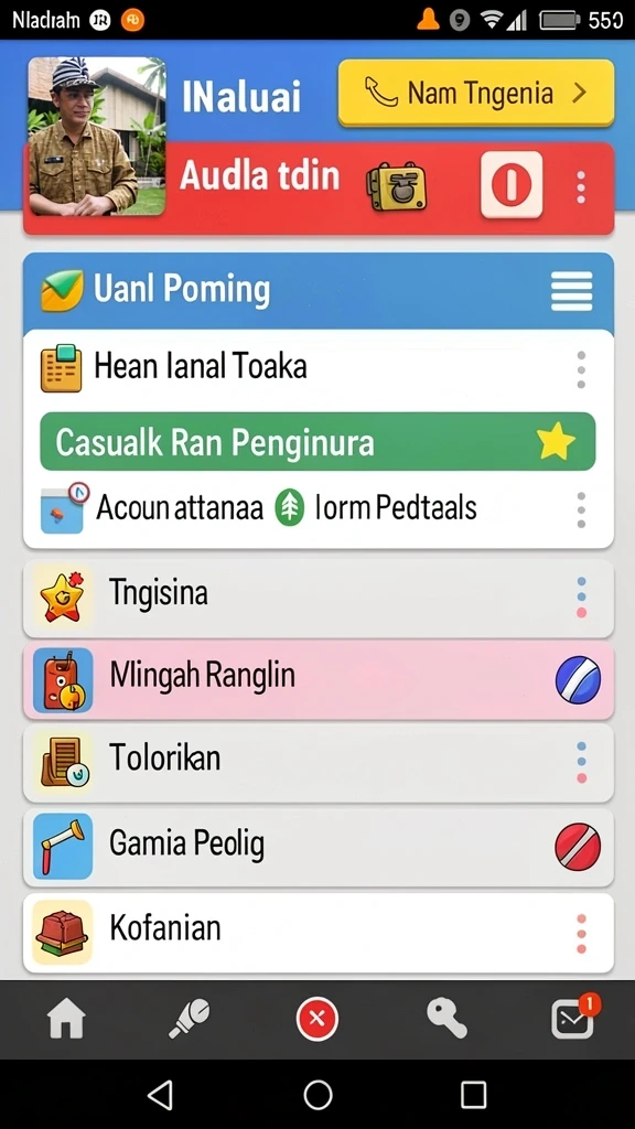 Pengalaman bermain yang interaktif dan seru.