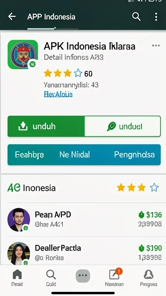Tampilan awal yang menarik dan mudah dinavigasi.