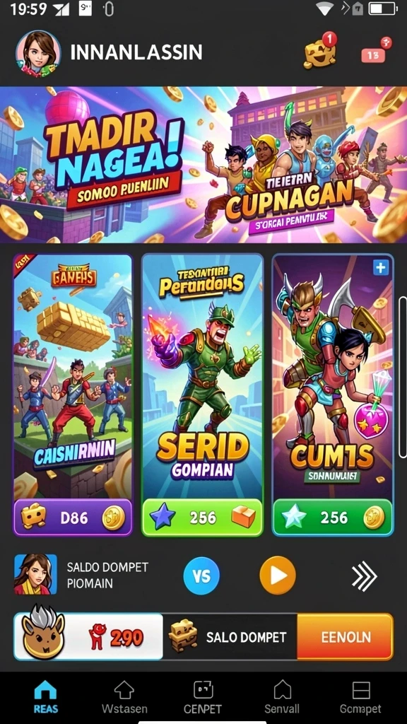 Pengalaman bermain multiplayer yang seru.