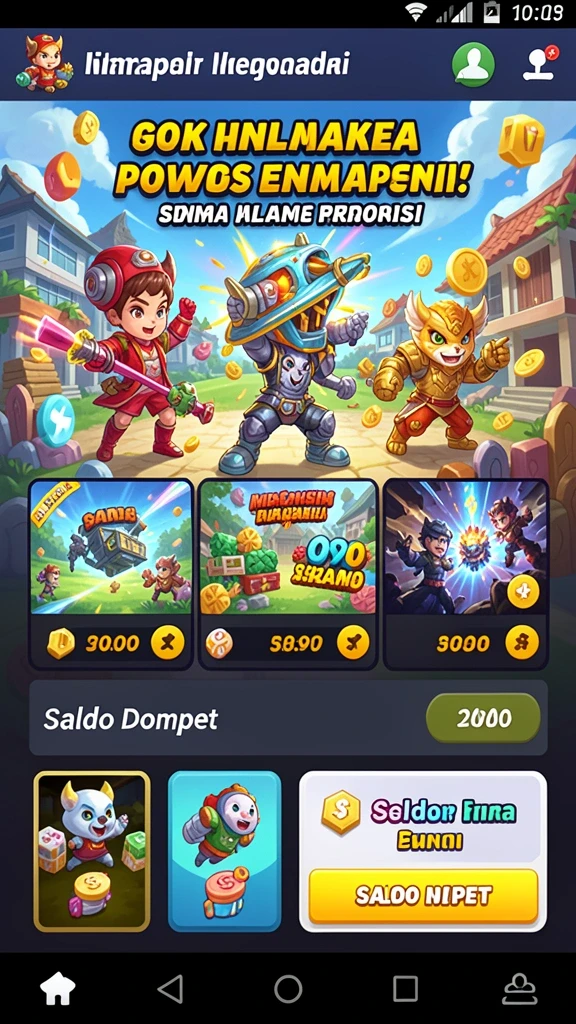 Karakter-karakter unik yang bisa Anda pilih untuk bermain.