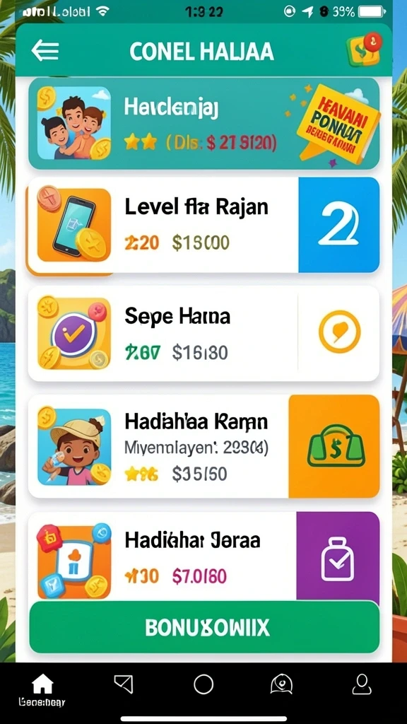 Mode permainan seru yang bisa dipilih.