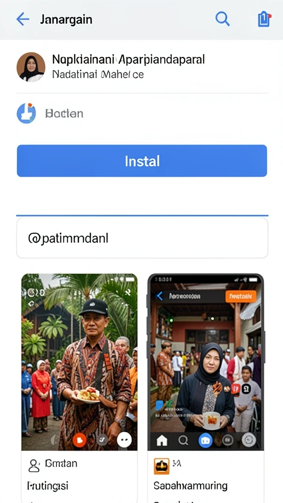 Screenshot menampilkan karakter unik yang dapat dipilih.