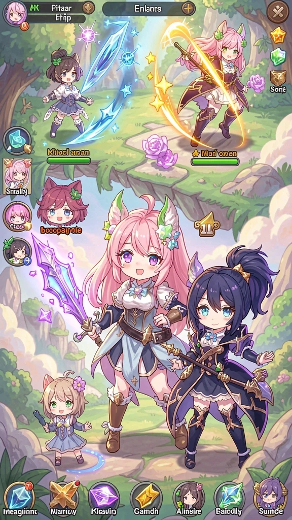 Tim multiplayer yang siap bersaing di arena.