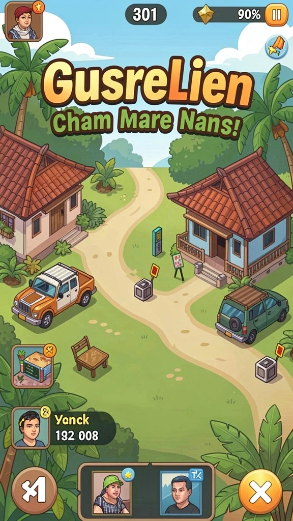 Screenshot menampilkan karakter utama dalam aksi berjalan.