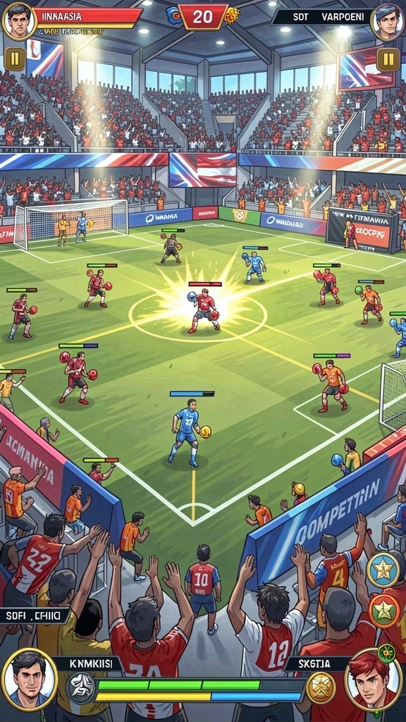 Screenshot memperlihatkan mode multiplayer dengan teman-teman.